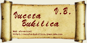 Vuceta Bukilica vizit kartica